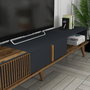 Hanah Home Milan Alt Soporte de TV Nogal y Antracita